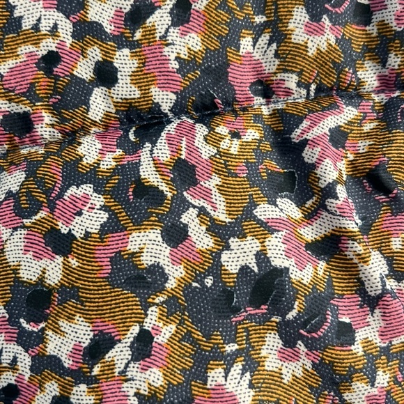 All in motion 7/8 floral fleece lined coat with hoodie and thumb holes - Picture 2 of 7